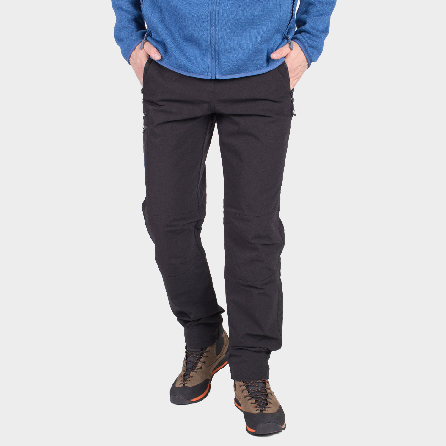 Spodnie męskie trekkingowe BERGSON HARRAN 4W BLACK