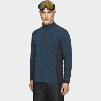 Bluza męska z kapturem rozpinana polarowa H4Z19-BIMP002-31M