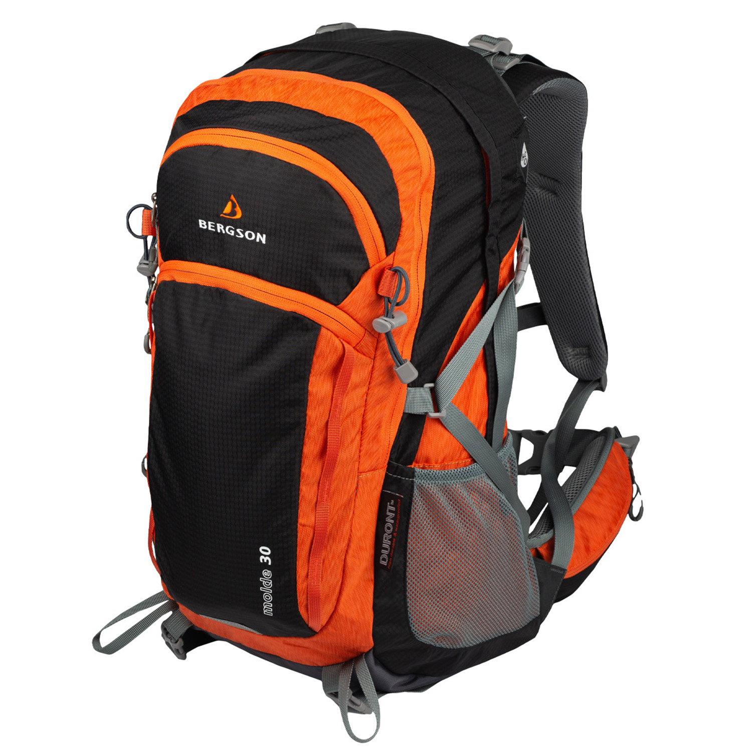 Plecak turystyczny BERGSON MOLDE 30 BLACK/ORANGE
