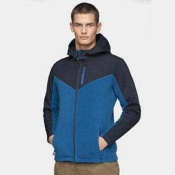 Bluza męska z kapturem rozpinana polarowa 4F H4Z19-PLM002-30S