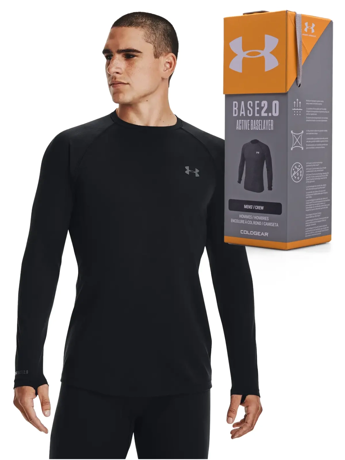 Koszulka męska termoaktywna Under Armour Base 2.0 1343244-001 