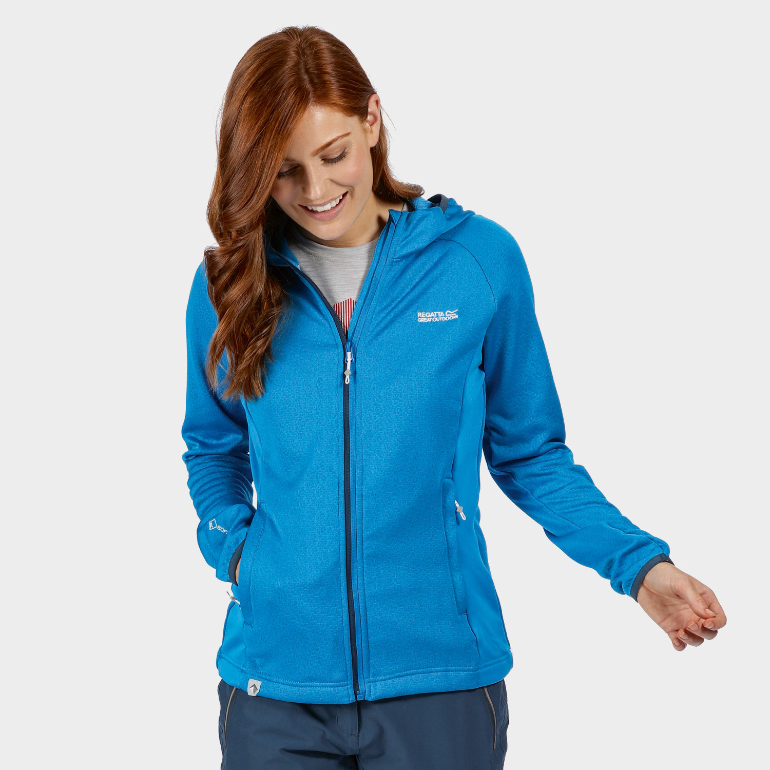 Bluza damska z kapturem rozpinana polarowa REGATTA RWL191-M0X