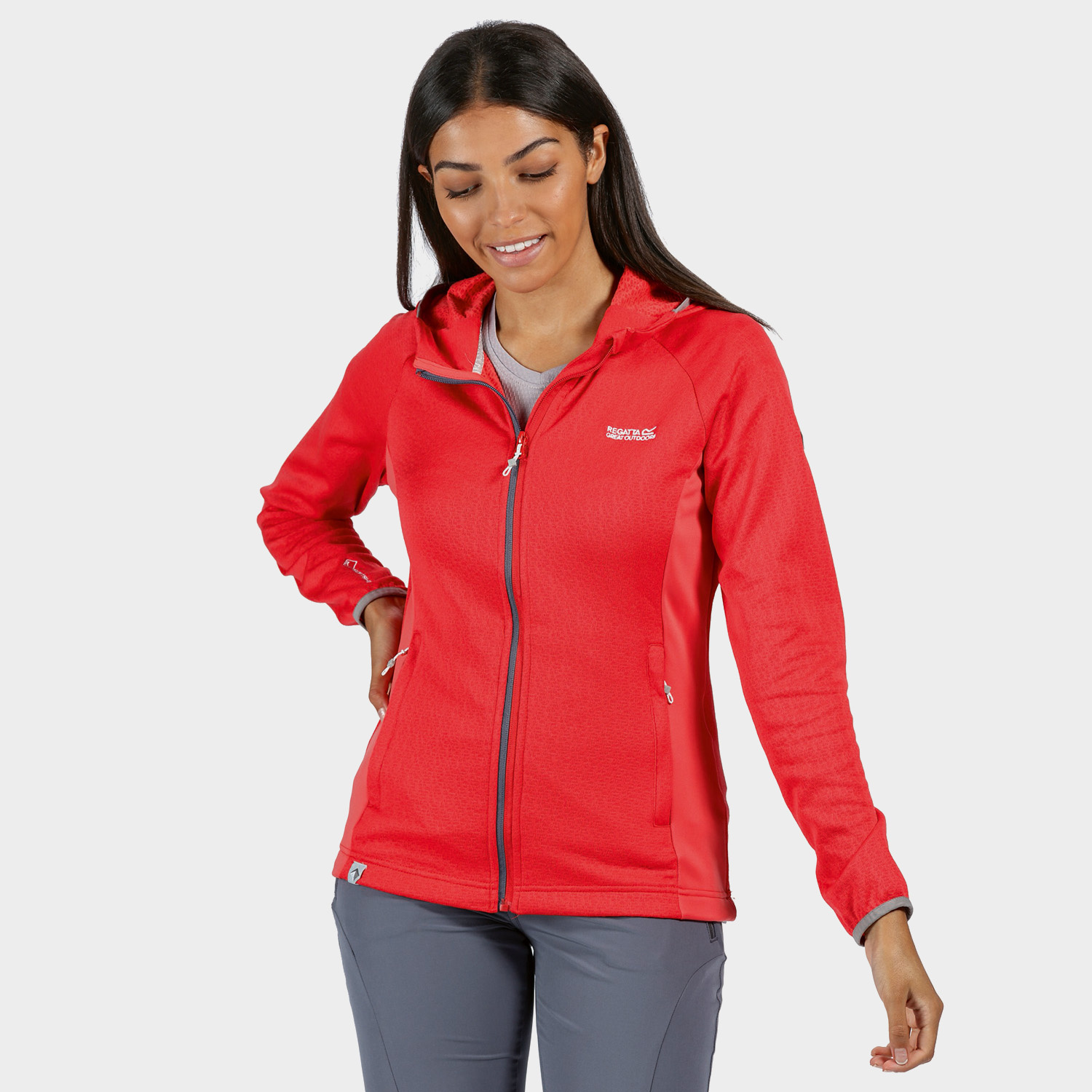Bluza damska z kapturem rozpinana polarowa REGATTA RWL191-4BV