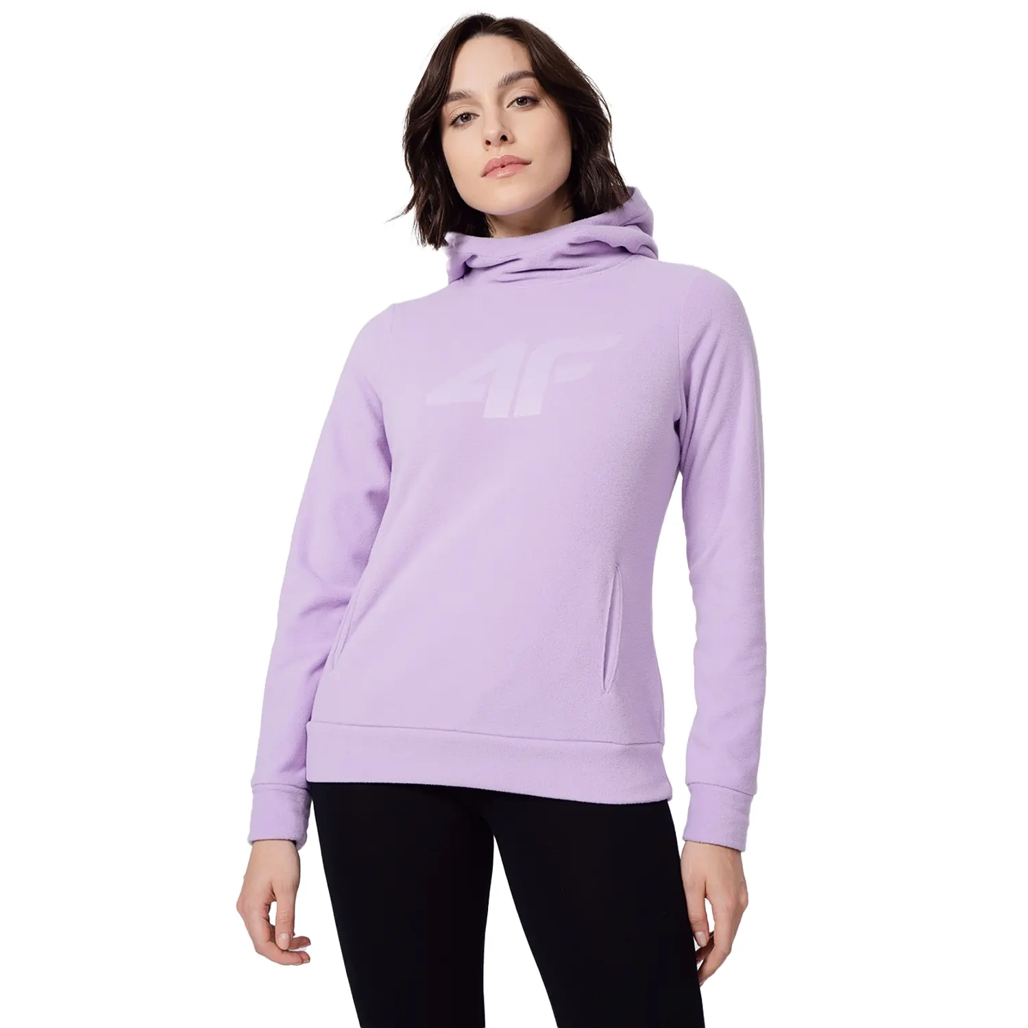 Bluza damska z kapturem polarowa 4F 4FSS23TFLEF051-52S