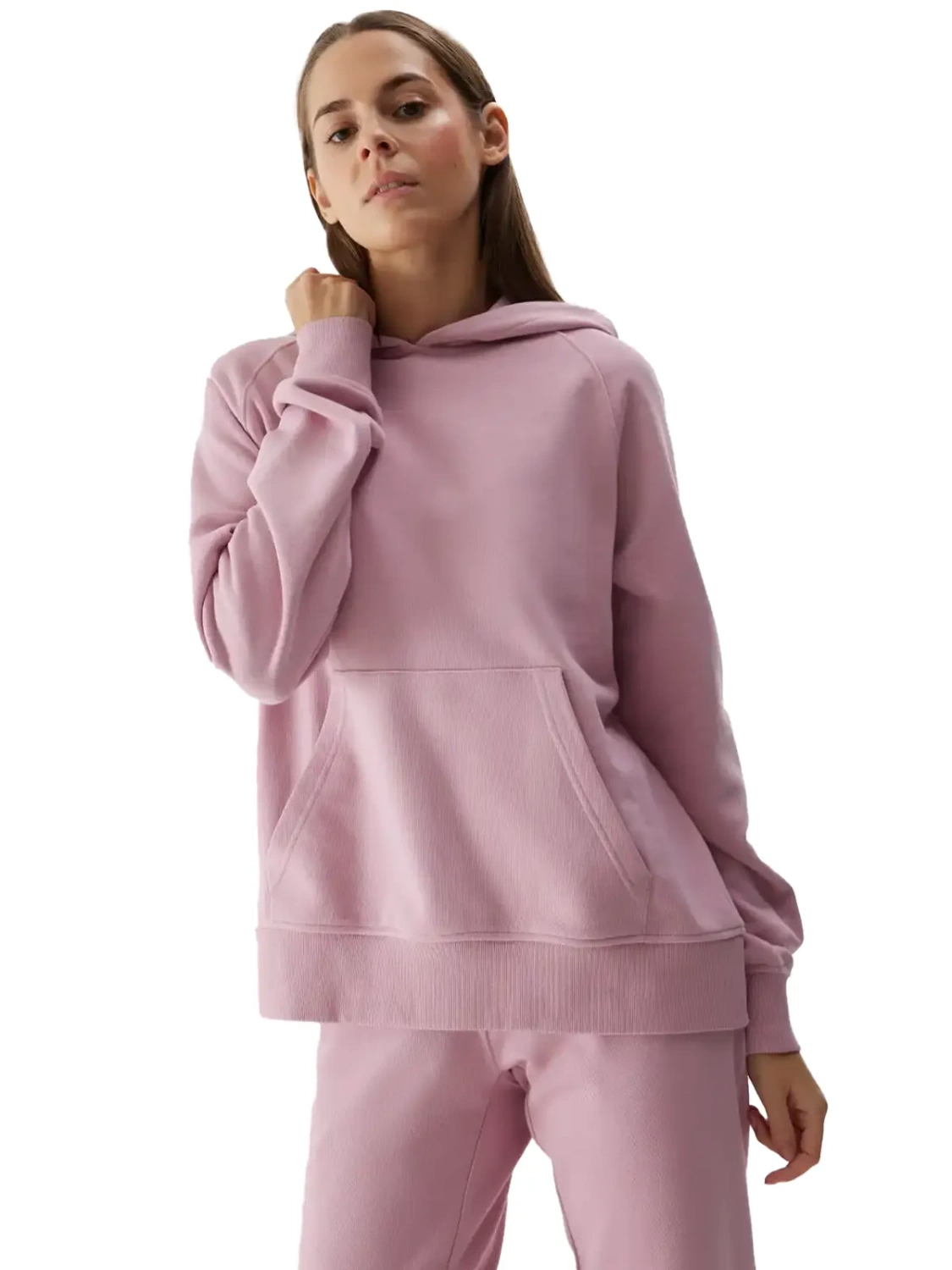 Bluza damska z kapturem 4F 4FWSS24TSWSF0955-56S 