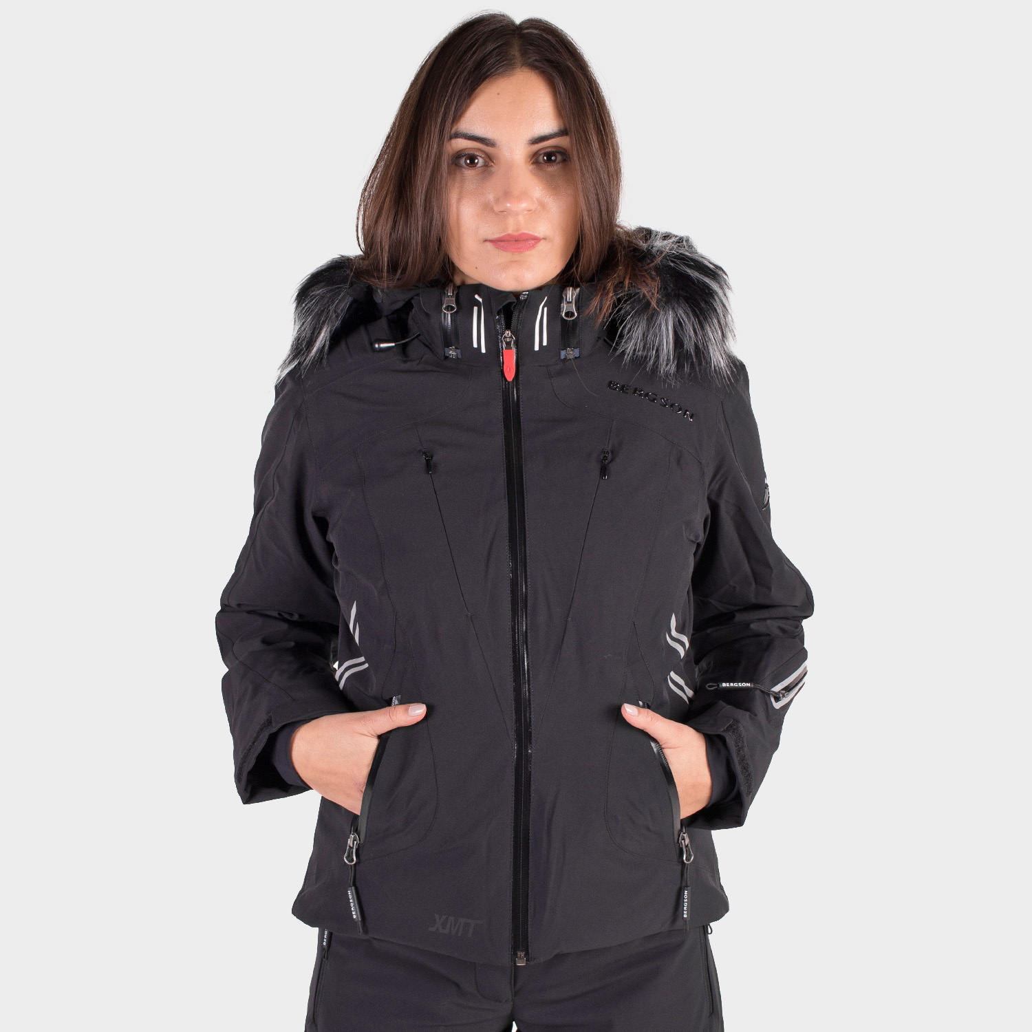 Kurtka damska BERGSON ICEBIRD STX BLACK BRG00038