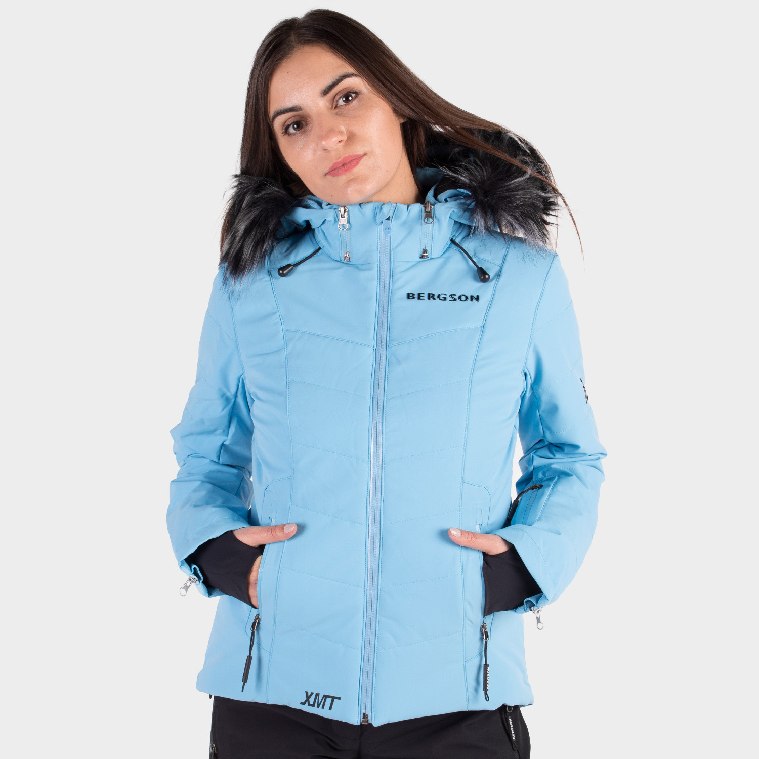 Kurtka damska BERGSON SNOWSWIFT STX BLUE BRG00039