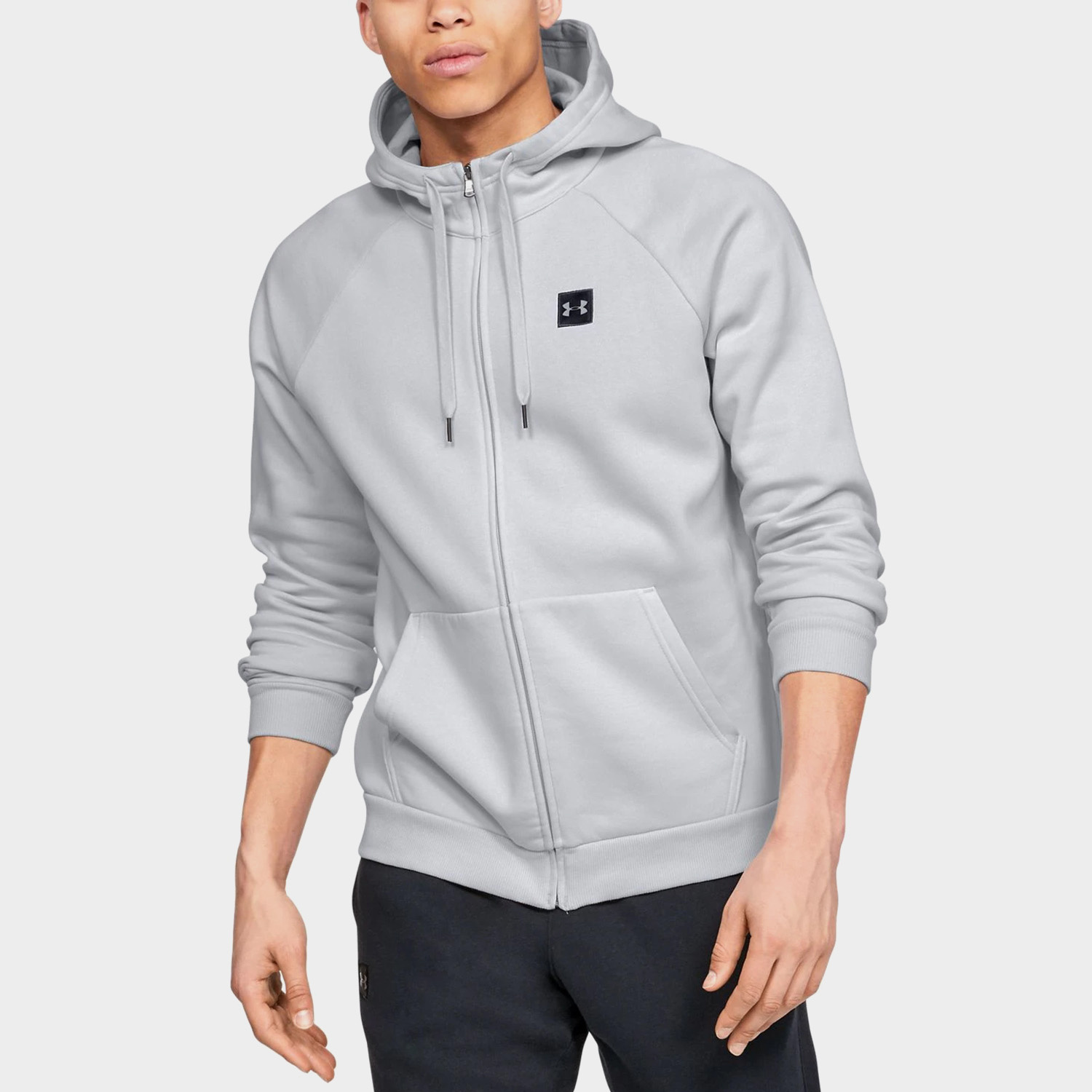 Bluza męska z kapturem rozpinana Under Armour RIVAL HOODIE 1320737-014