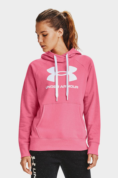 Bluza damska z kapturem UNDER ARMOUR RIVAL FLEECE 1356318-668