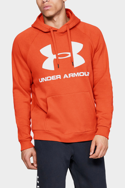 Bluza męska z kapturem Under Armour RIVAL HOODIE 1345628-856