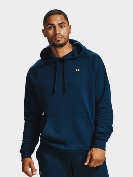 Bluza męska z kapturem Under Armour RIVAL HOODIE 1357092-408