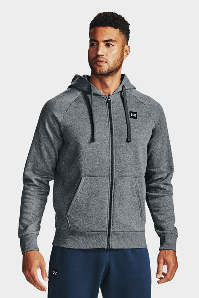 Bluza męska z kapturem rozpinana Under Armour RIVAL FLEECE 1357111-012